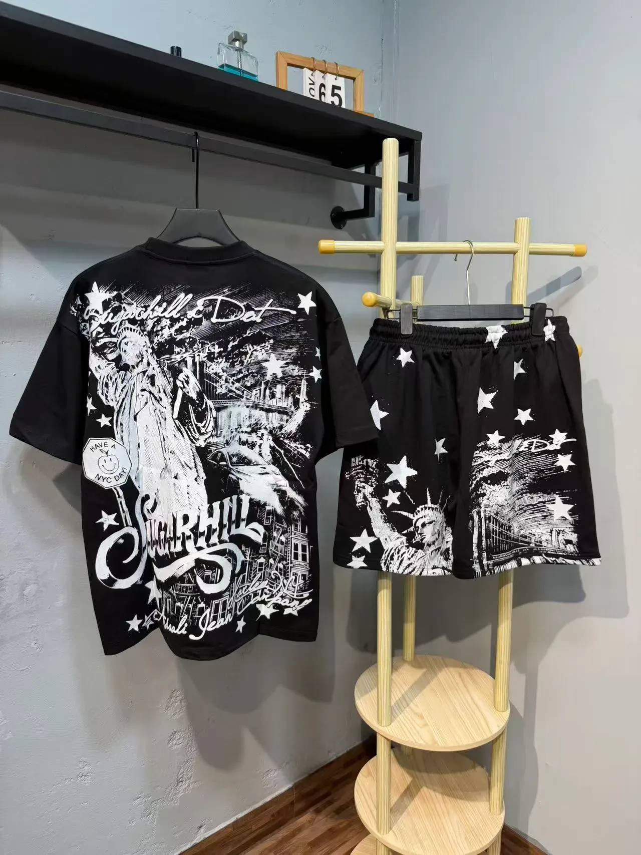 SUGARHILL Better Me Graphic Print Black Oversized T-Shirt 4