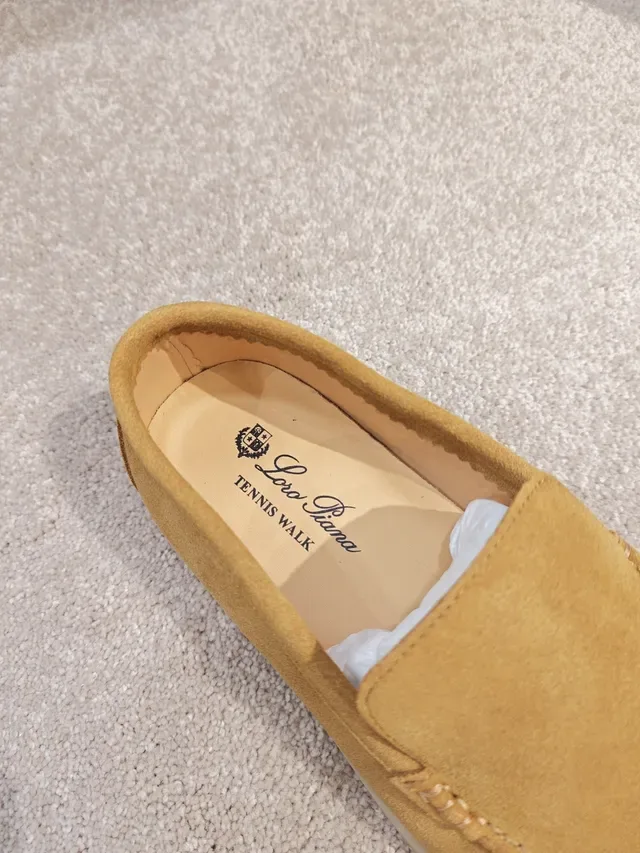 Tan Suede Moc-Toe Slip-On Loafers 4