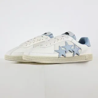 White and Light Blue Star Appliqué Lifestyle Sneakers