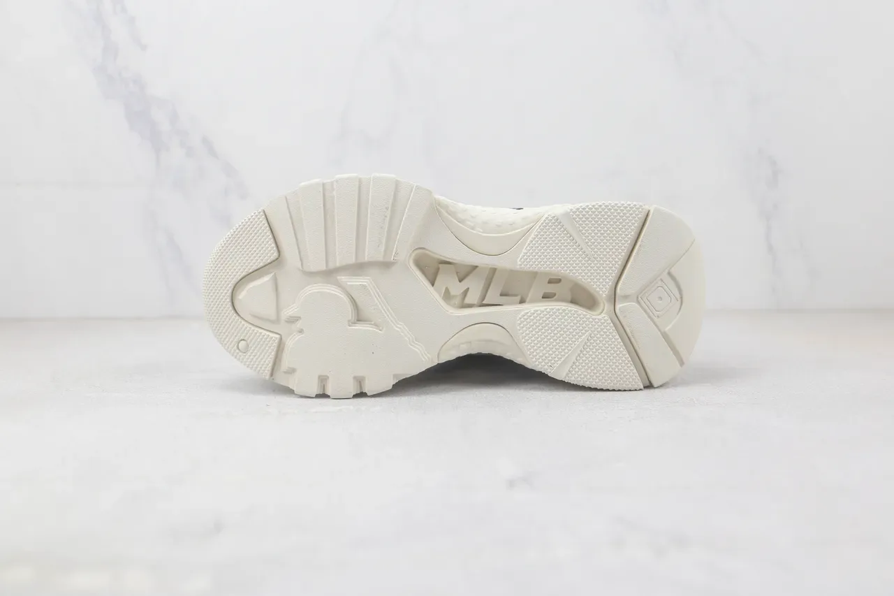 White Black Chunky Sole Oversized Side Lettering Sneakers 8