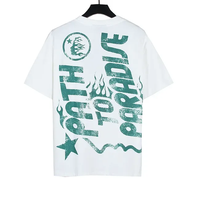 White Graphic-Print Oversized Double-Sided T-Shirt 3