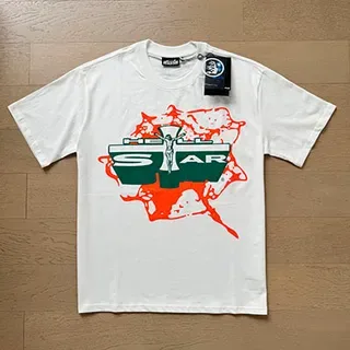 White Graphic-Print Oversized Double-Sided T-Shirt 8