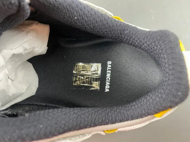 White Gray and Yellow Chunky Lifestyle Sneaker 7