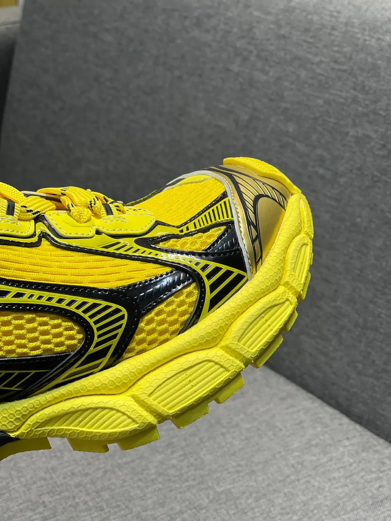 Yellow and Black Chunky Lifestyle Sneaker 3