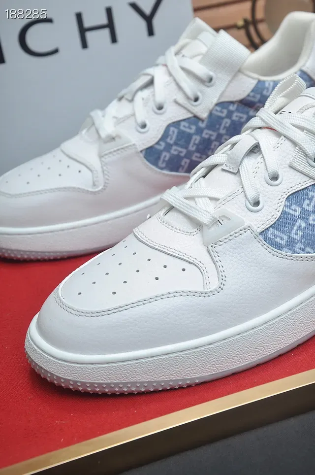 Givenchy City Sport White and Blue Monogram baskets lifestyle 4