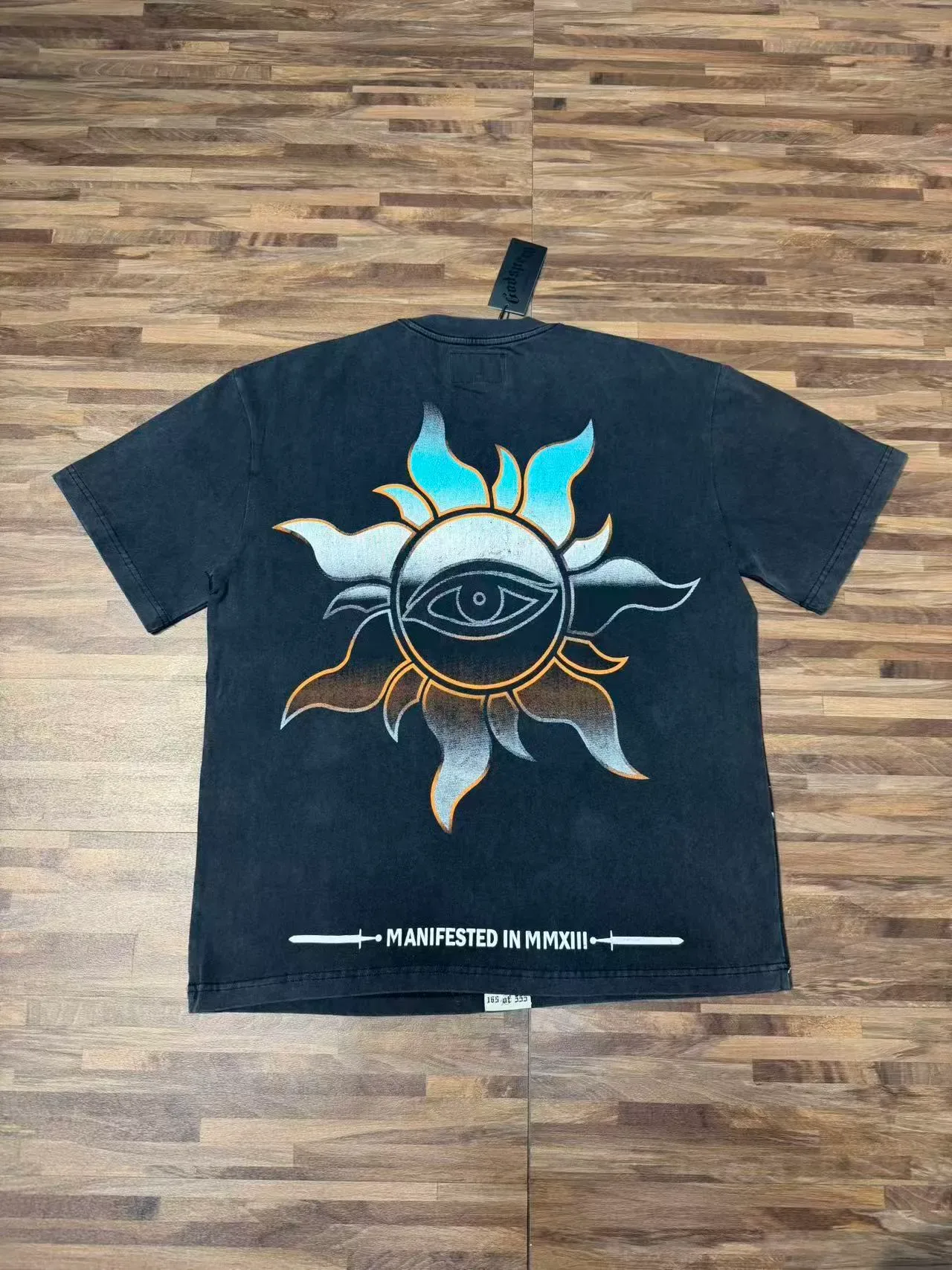 Godspeed Distressed Black Full-Print Sci-Fi Graphic T-Shirt 5