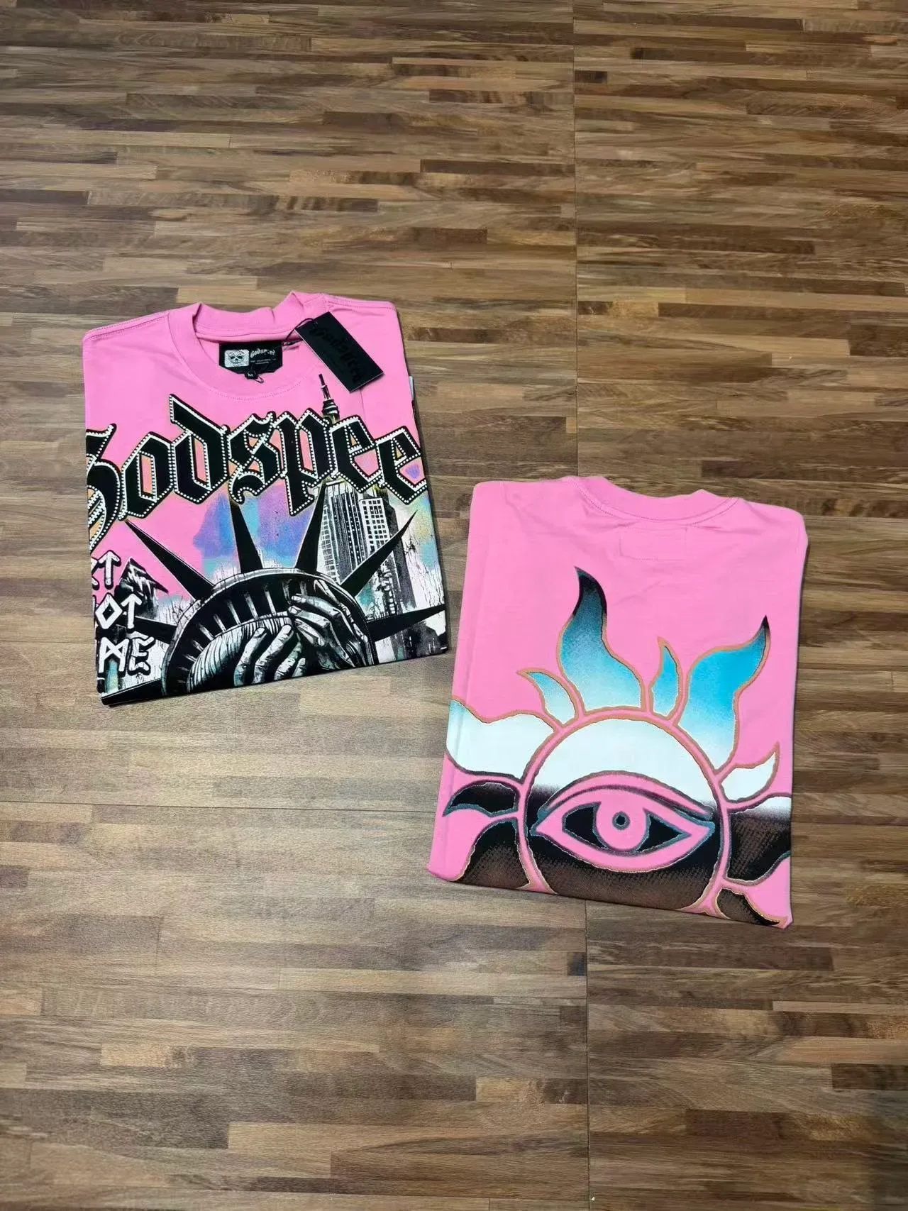 Godspeed Graphic Print Pink T-Shirt 4