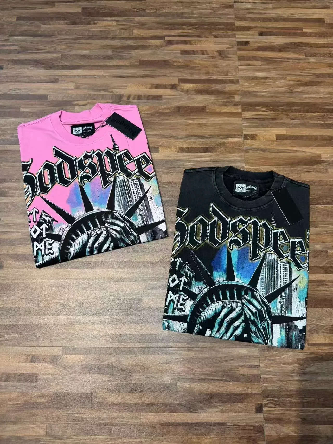 Godspeed Graphic Print Pink T-Shirt 6