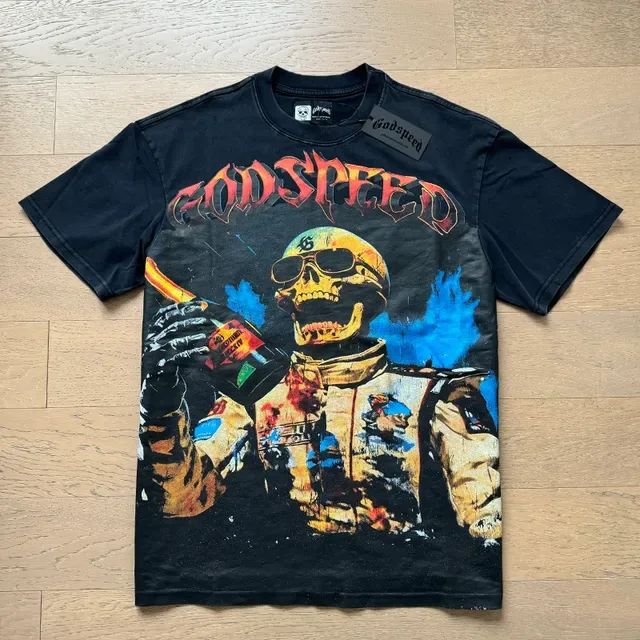 Godspeed Winners Win Graphic Print Black T-Shirt 6