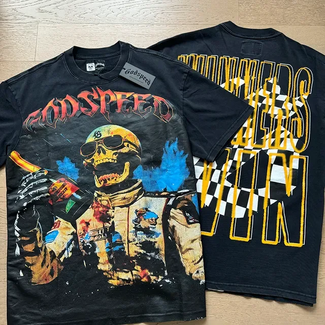 Godspeed Winners Win Graphic Print Black T-Shirt 7