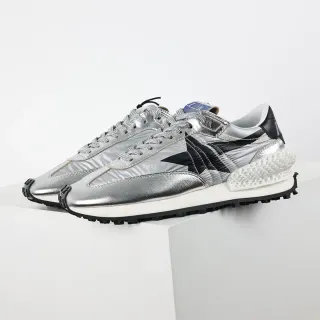 Golden Goose Prata Preto Metálico Superior Logotipo Estrela Sneakers Lifestyle