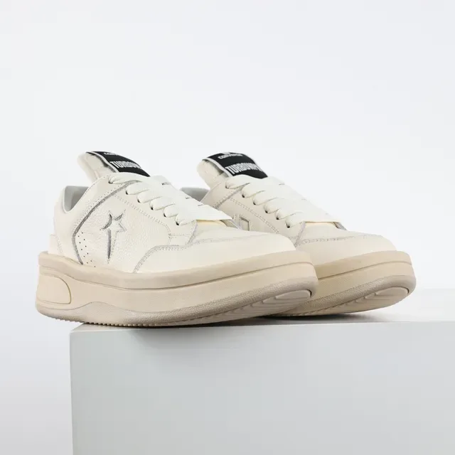 Golden Goose شعار النجم Off-White جلد منصة نمط حياة أحذية رياضية 3
