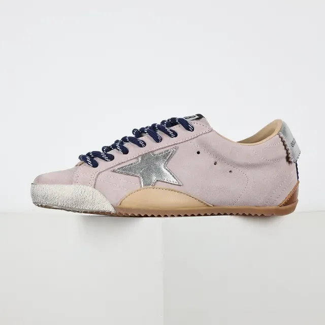 Golden Goose Super-Star Tênis Lifestyle de Camurça Rosa Poeira 9