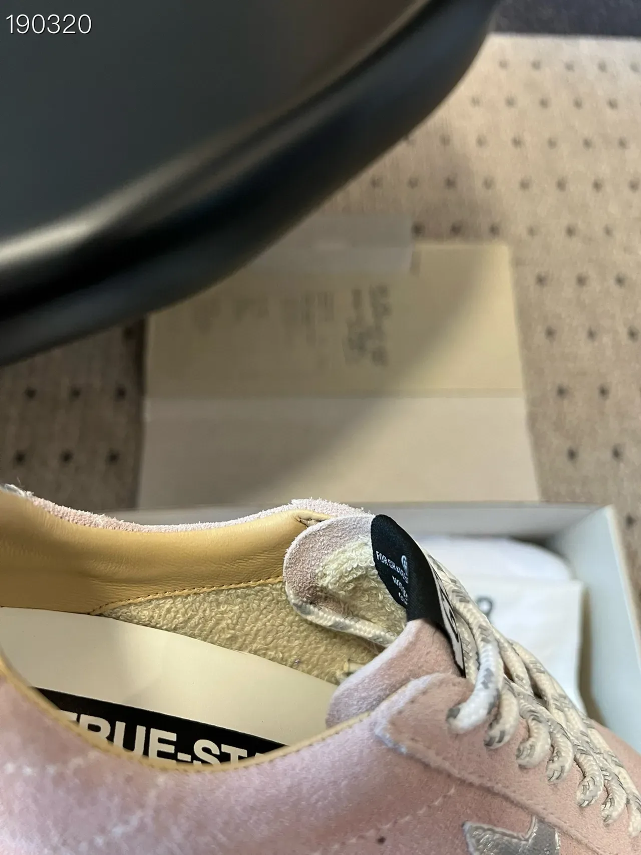 Golden Goose Super-Star धूलिया गुलाबी चमड़े की लाइफस्टाइल स्नीकर 5