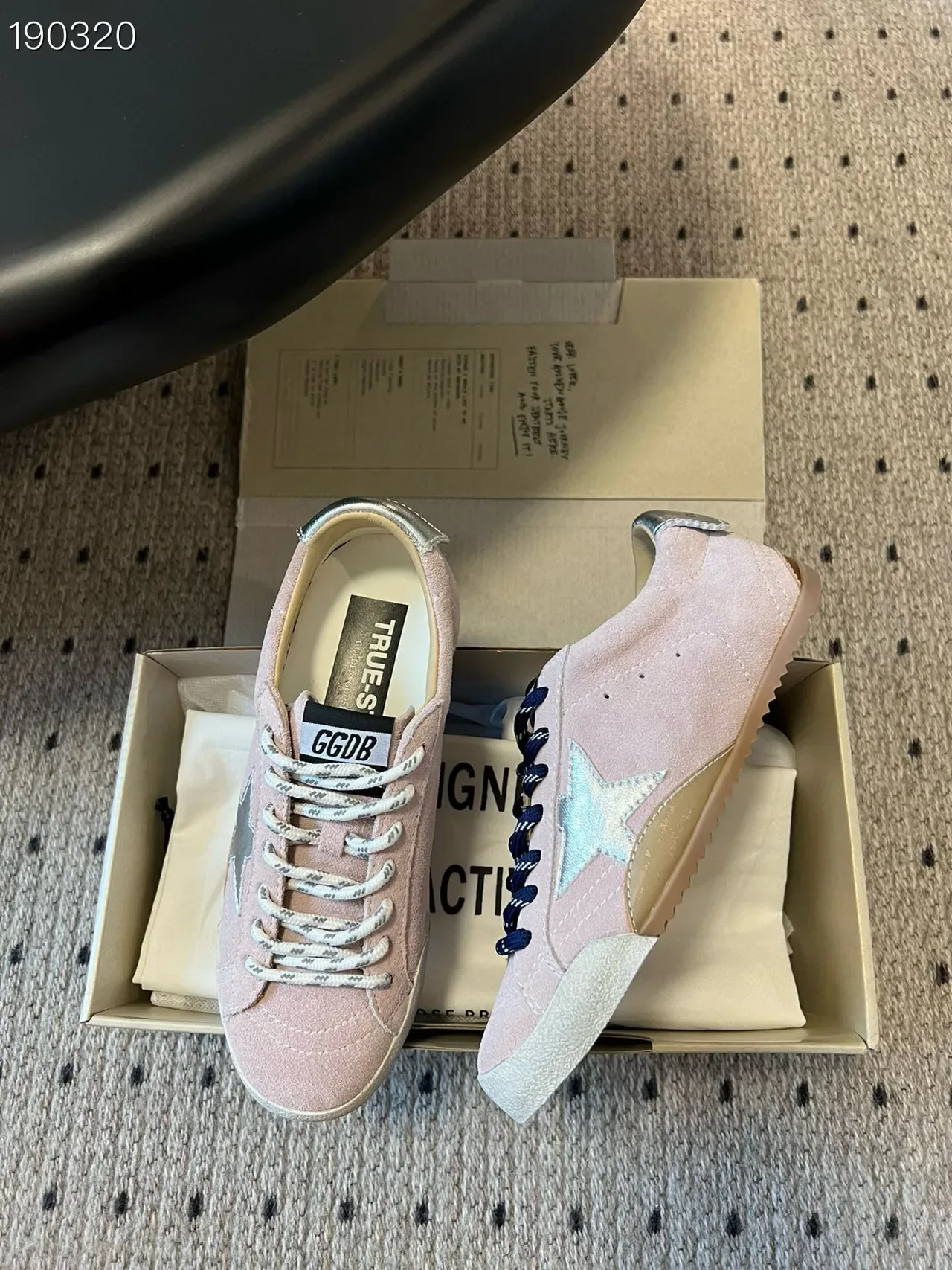 Golden Goose Super-Star धूलिया गुलाबी चमड़े की लाइफस्टाइल स्नीकर 8