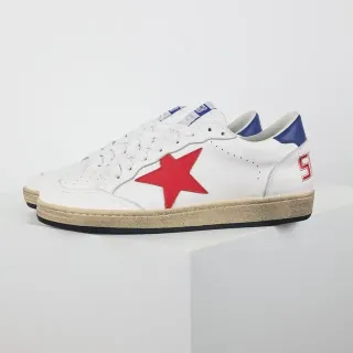 Golden Goose Super-Star White Red Blue tênis lifestyle
