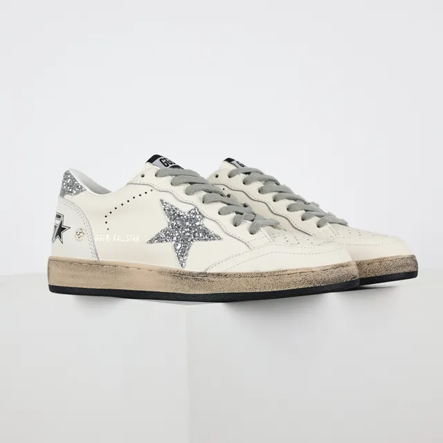 Golden Goose Superstar Off-White Glitter Star 生活方式运动鞋 3