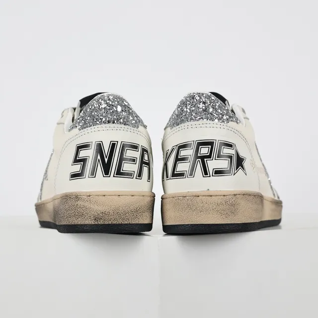 Golden Goose Superstar Off-White Glitter Star 生活方式运动鞋 8