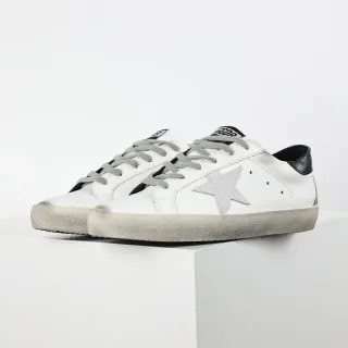 Golden Goose Superstar Tênis Lifestyle de Couro Distressed Branco