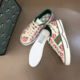 Gucci Ace Impresión de manzana Lona Zapatillas Lifestyle