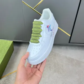 Gucci Ace Beijing 2022 Juegos Olímpicos de Invierno zapatillas lifestyle blancas y verde lima