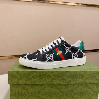 Gucci Ace GG Monogram Web Stripe Bee 生活方式运动鞋