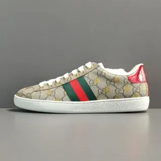 Gucci Ace GG Supreme Beige Green Red Web حذاء سنيكرز لايف ستايل