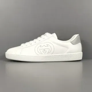 Gucci Ace Perforado Logo Zapatillas Lifestyle Blancas