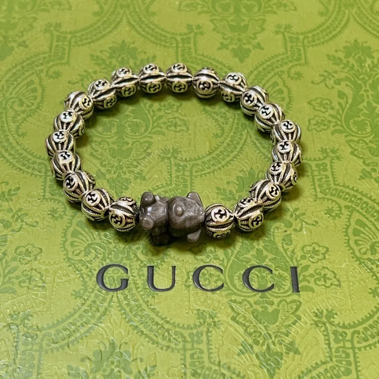 Gucci Beaded GG-Motif Animal Charm Bracelet 9