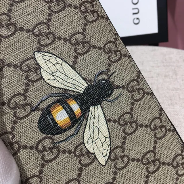 Gucci Bee Motif GG Monogram Long Wallet 4