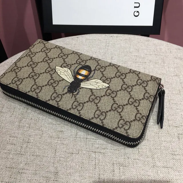 Gucci Bee Motif GG Monogram Long Wallet 7
