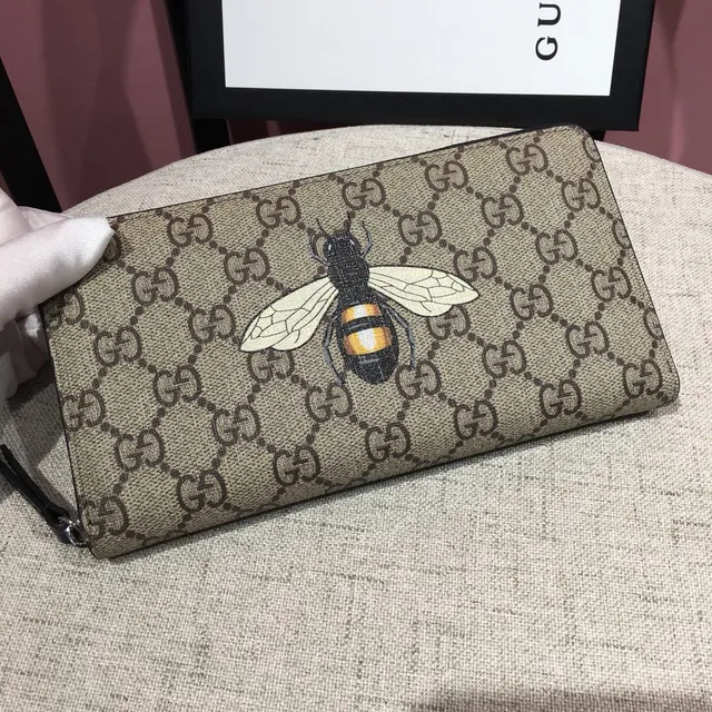 Gucci Bee Motif GG Monogram Long Wallet 8