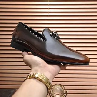 Gucci Dionysus موسين جلد بني مصقول فتح من الخلف