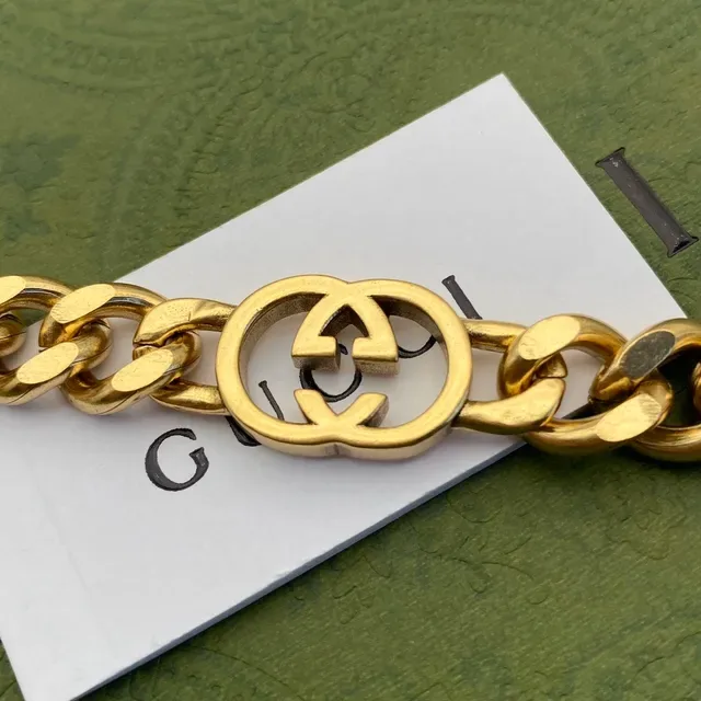 Gucci Dionysus Tiger Charm Pulsera Cadena Gruesa Oro 4