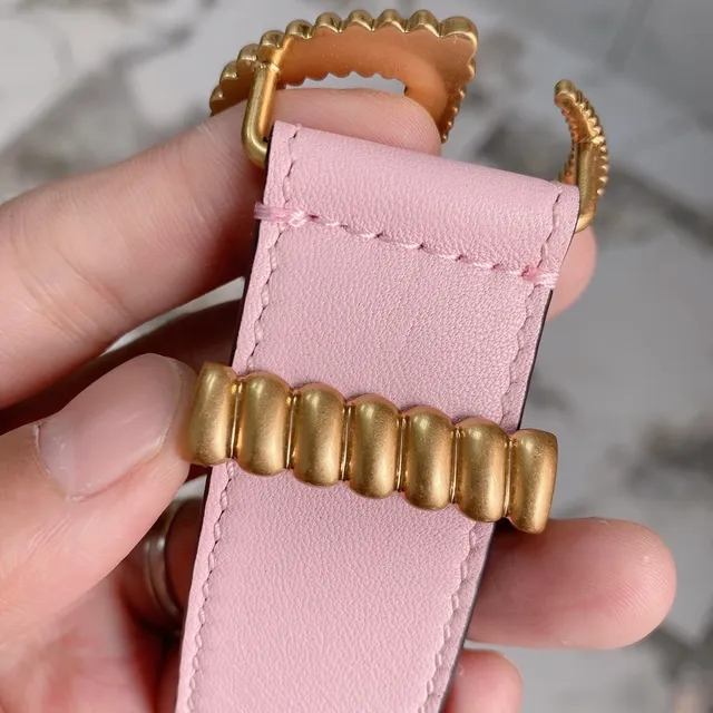 Gucci GG Marmont Ceinture en cuir rose 8