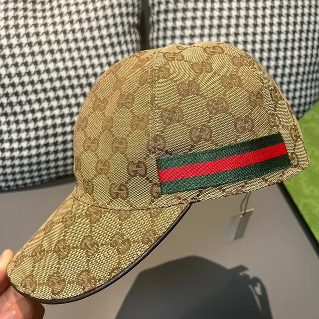 Gucci GG Supreme Monogram Web Stripe বেসবল ক্যাপ 5