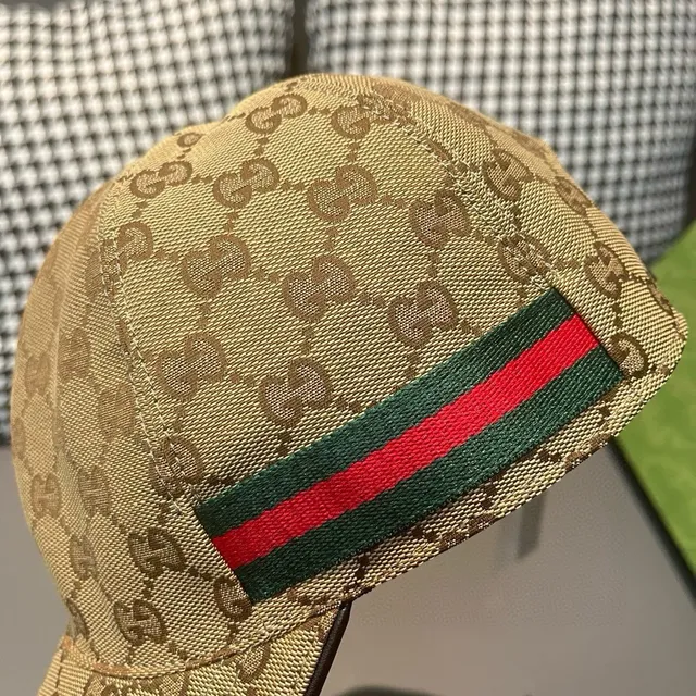 Gucci GG Supreme Monogram Web Stripe বেসবল ক্যাপ 6
