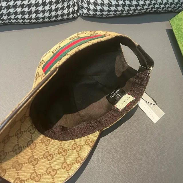 Gucci GG Supreme Monogram Web Stripe বেসবল ক্যাপ 7