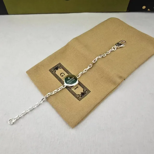 Collier Gucci Chaîne Argent Pendentif Hexagonal 3