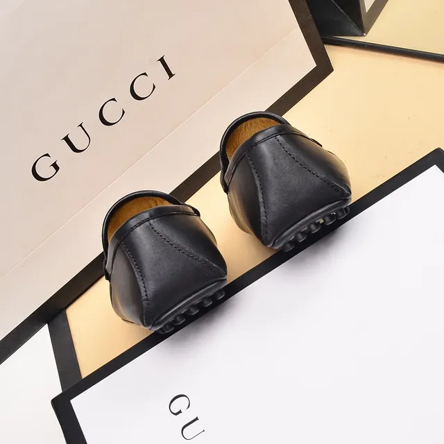 Gucci Horsebit 1955 Bege e Preto GG Monogram Loafers 2