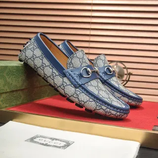 Gucci Horsebit 1955 Beige and Navy লুফার
