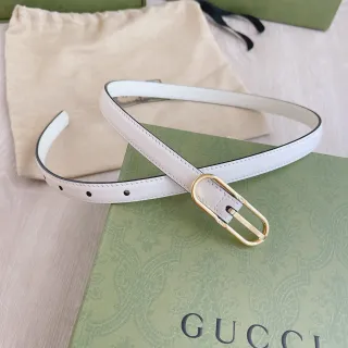 Gucci Horsebit 1955 भूरा सोना स्लिम प्रोफाइल दांत एलिवरी चमड़ा पट्टा