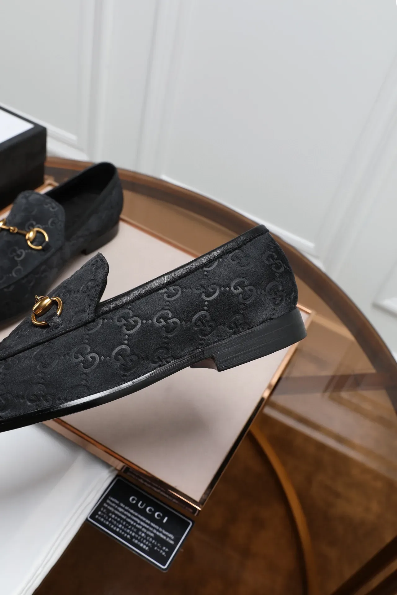 Gucci Horsebit 1955 أسود GG Monogram ميزو 5