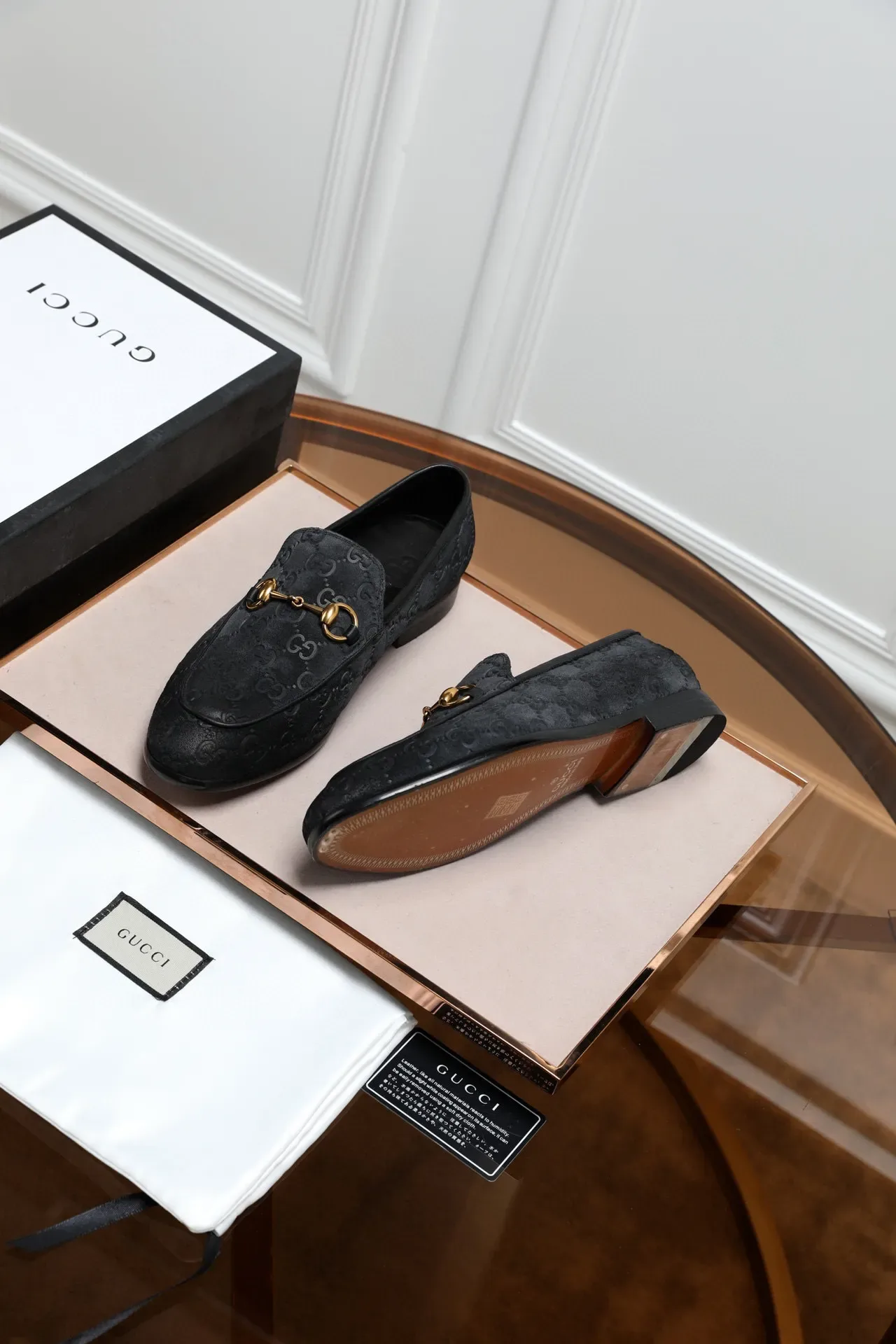 Gucci Horsebit 1955 أسود GG Monogram ميزو 6