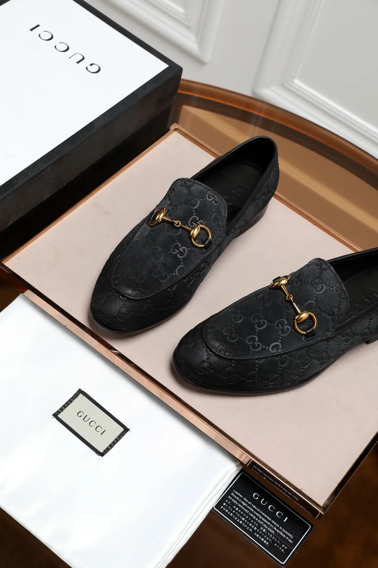 Gucci Horsebit 1955 أسود GG Monogram ميزو 7