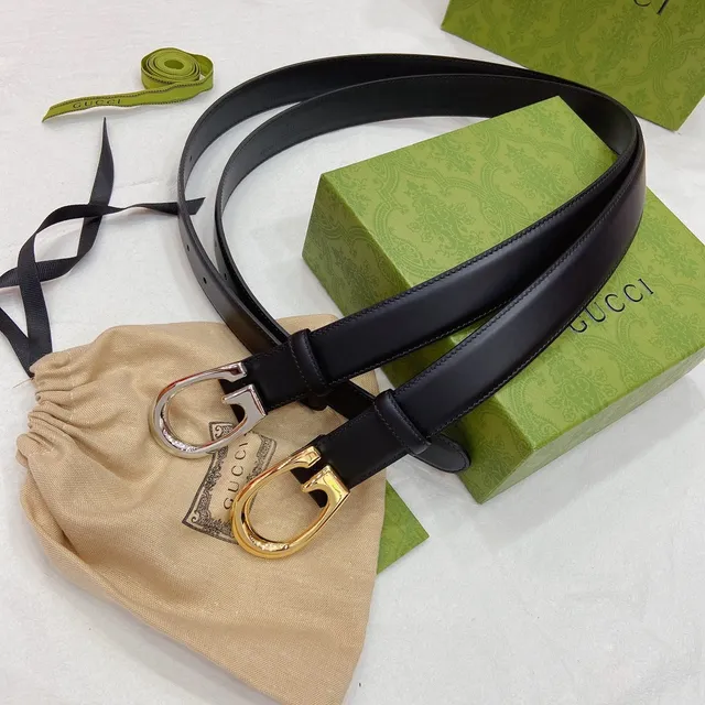 Gucci Horsebit 1955 Preto Dourado Fivela em forma de G Cinto liso de couro 2