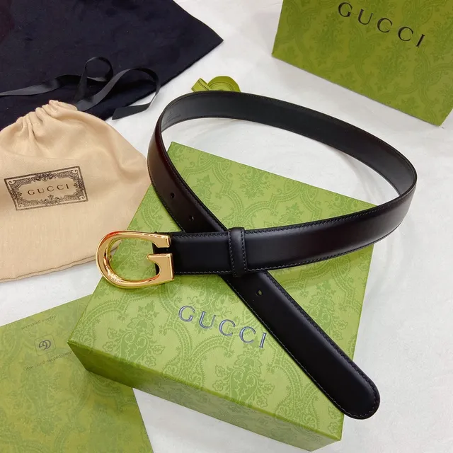 Gucci Horsebit 1955 Preto Dourado Fivela em forma de G Cinto liso de couro 6