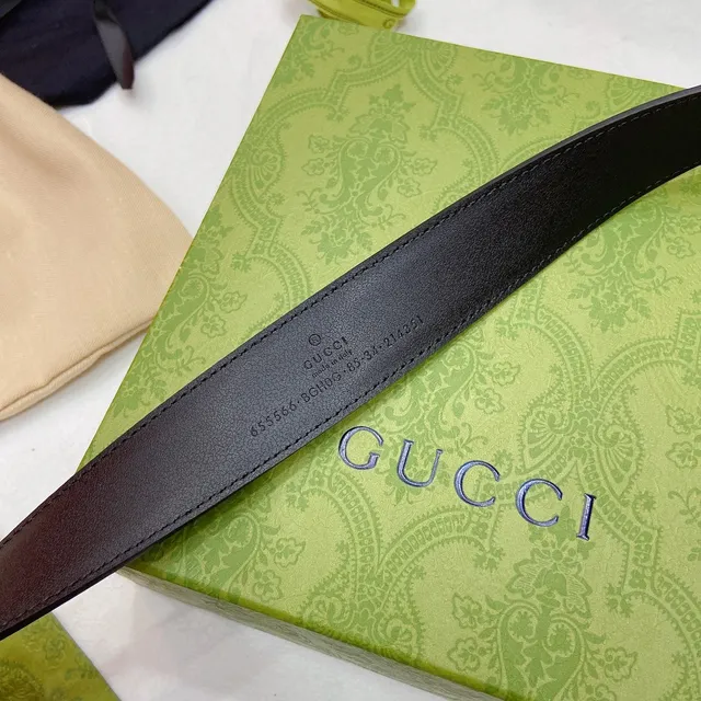 Gucci Horsebit 1955 Preto Dourado Fivela em forma de G Cinto liso de couro 7