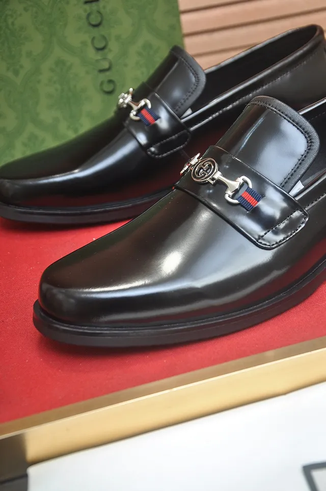 Gucci Horsebit 1955 Black Leather Horsebit Loafers 8