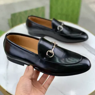 Gucci Horsebit 1955 কালো চামড়ার Horsebit লোফার